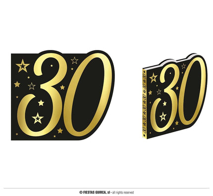 Feestbazaar Boek Sterren 30 Jaar zwart/wit/goud
