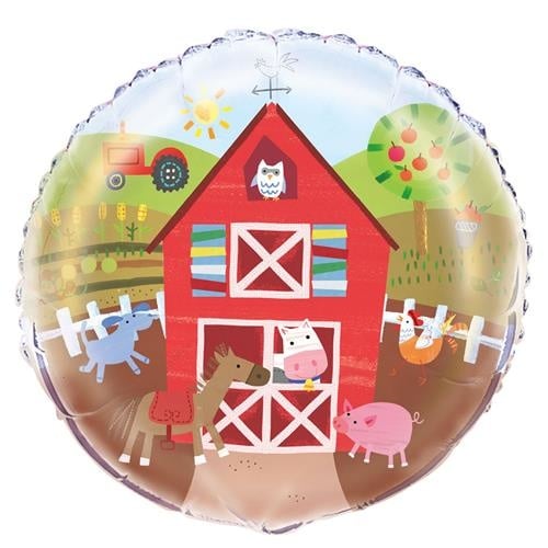 Feestbazaar Boerderij Folieballon 45cm