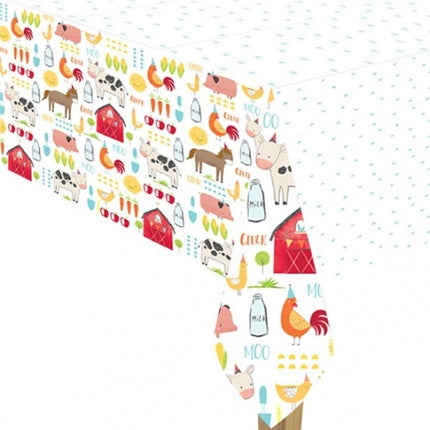 Feestbazaar Boerderij Tafelkleed Happy Farm 137x243cm