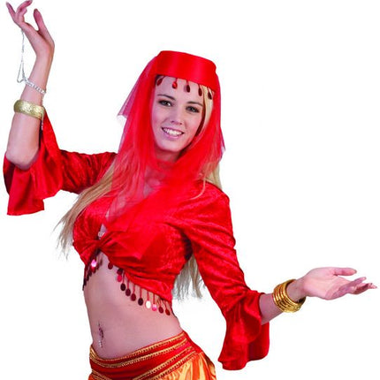 Feestbazaar Bolero 1001 nacht rood