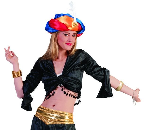Feestbazaar Bolero 1001 nacht zwart