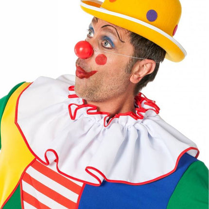 Feestbazaar Bolhoed Clown met noppen geel
