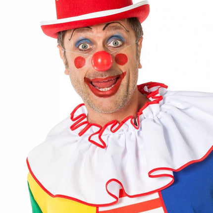 Feestbazaar Bolhoed Clown met noppen rood