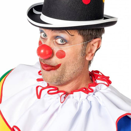 Feestbazaar Bolhoed Clown met noppen zwart