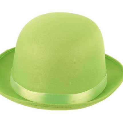 Feestbazaar Bolhoed satijn groen