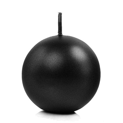 Feestbazaar Bolkaars Metallic Black - 6cm