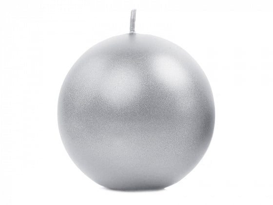 Feestbazaar Bolkaars zilver - 6cm