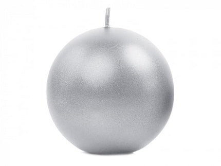 Feestbazaar Bolkaars zilver - 6cm