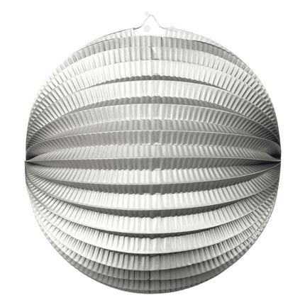 Feestbazaar Bollampion Rond Metallic Zilver (25cm)