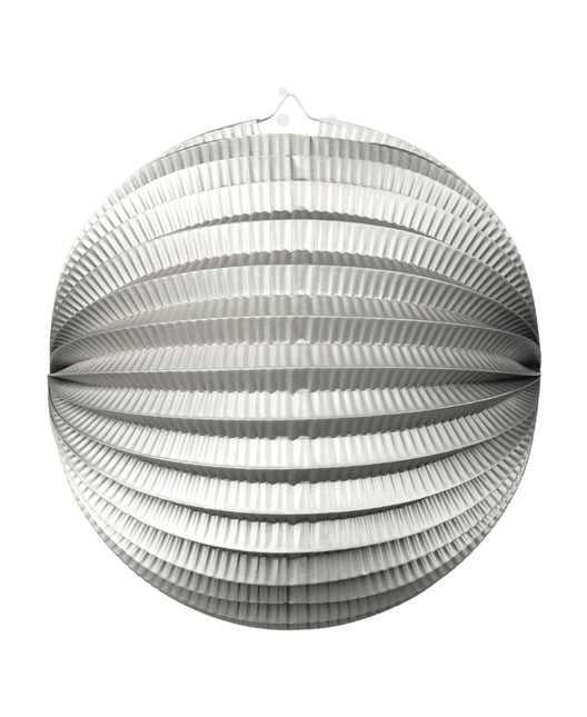 Feestbazaar Bollampion Rond Metallic Zilver (25cm)