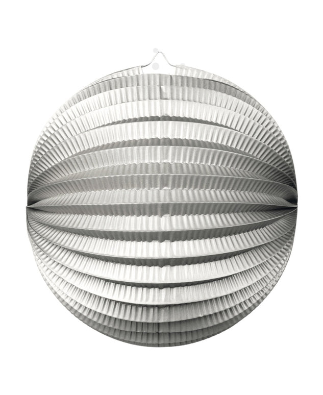Feestbazaar Bollampion Rond Metallic Zilver (25cm)