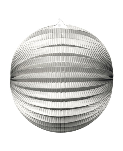 Feestbazaar Bollampion Rond Metallic Zilver (25cm)