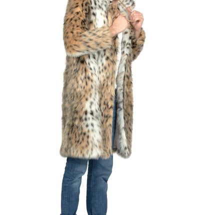 Feestbazaar Bontjas Pimp Panter Lang Icelike