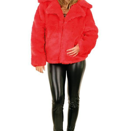 Feestbazaar Bontjas Rood