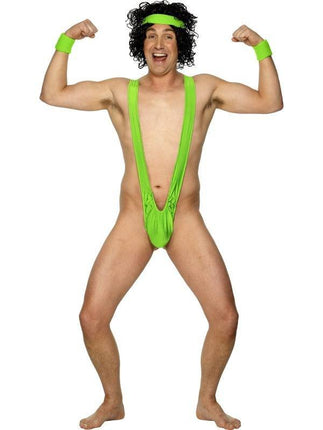 Feestbazaar Borat Mankini lime groen