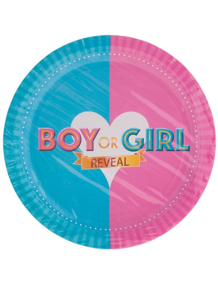Feestbazaar Borden Boy or Girl Reveal (8st)