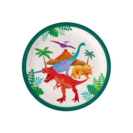 Feestbazaar Borden Dino Apatosaurus (8st)