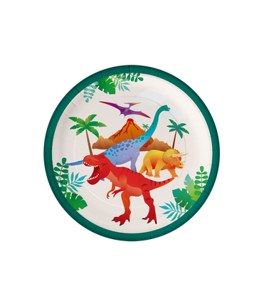 Feestbazaar Borden Dino Apatosaurus (8st)