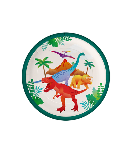Feestbazaar Borden Dino Apatosaurus (8st)