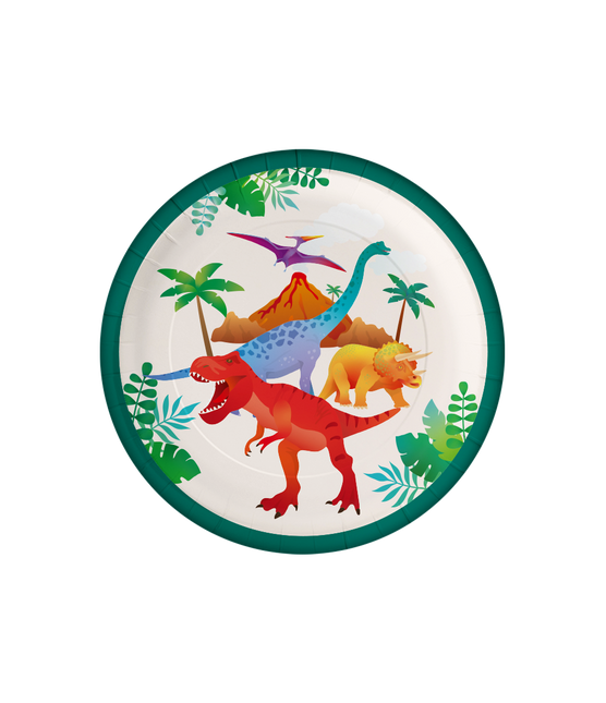 Feestbazaar Borden Dino Apatosaurus (8st)