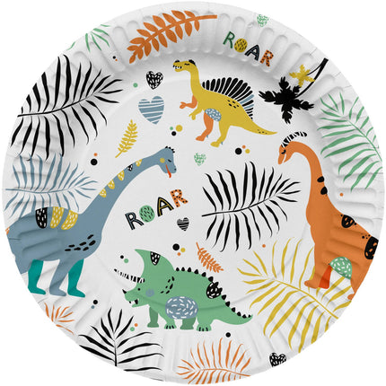 Feestbazaar Borden Dino Roars (8st)