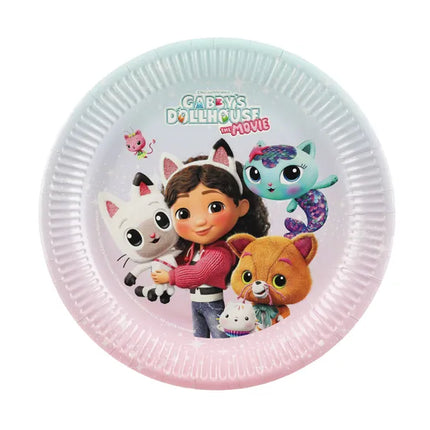 Feestbazaar Borden Gabby's Dollhouse The Movie 23cm (6st)