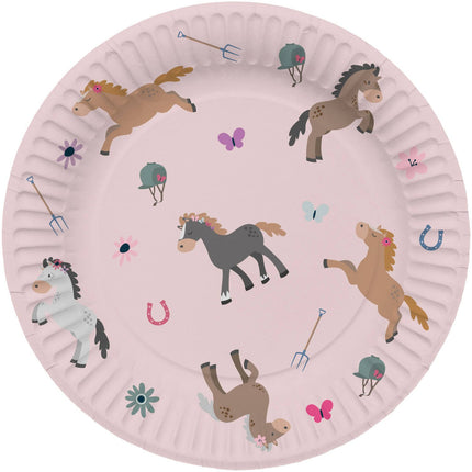 Feestbazaar Borden Happy Horses 23 cm (8st)