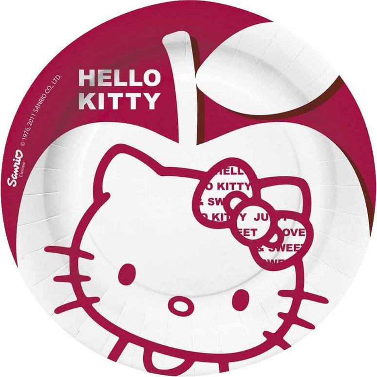 Feestbazaar Borden Hello Kitty 10st