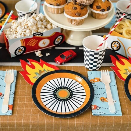 Feestbazaar Borden Hot Wheels Racing (6st)