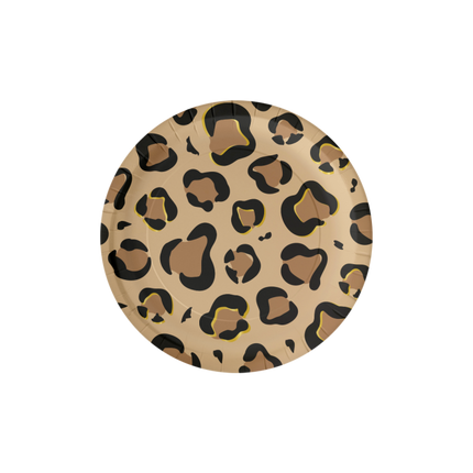Feestbazaar Borden Luipaard print 23cm (8st)