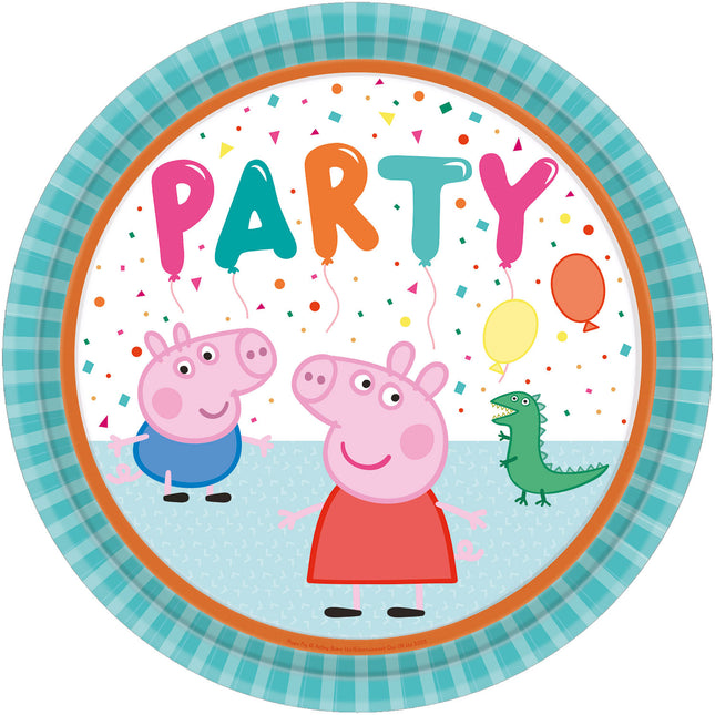 Feestbazaar Borden Peppa Pig - 8 stuks