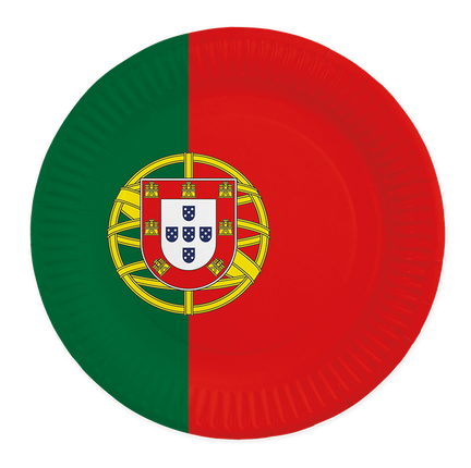 Feestbazaar Borden Portugal 23cm (8st)