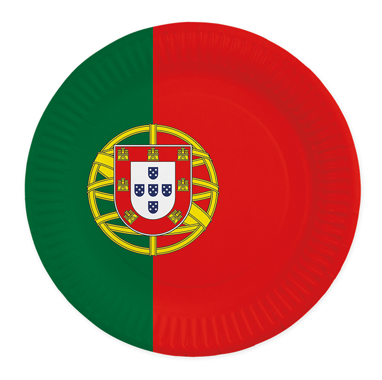 Feestbazaar Borden Portugal 23cm (8st)