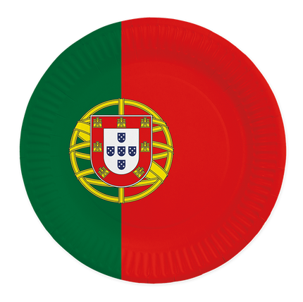 Feestbazaar Borden Portugal 23cm (8st)