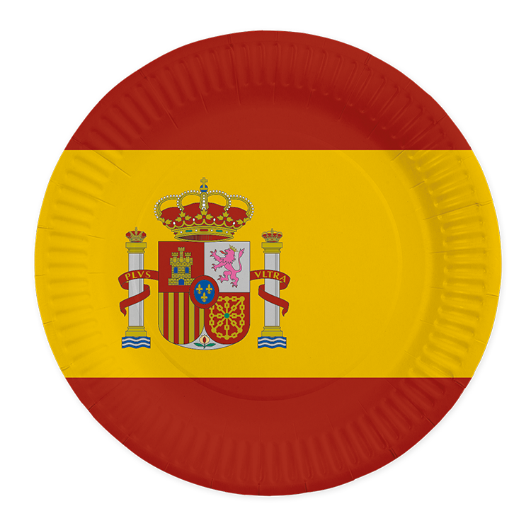 Feestbazaar Borden Spanje 23cm (8st)