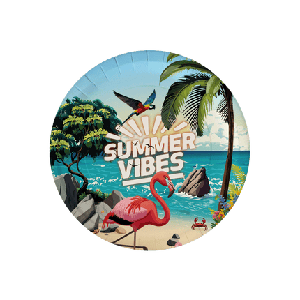 Feestbazaar Borden Summer vibes Hawaii (8st)