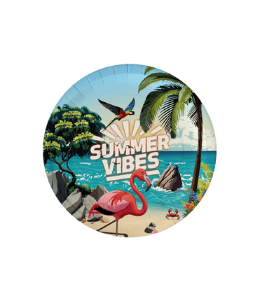 Feestbazaar Borden Summer vibes Hawaii (8st)