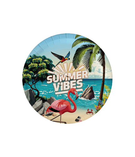 Feestbazaar Borden Summer vibes Hawaii (8st)