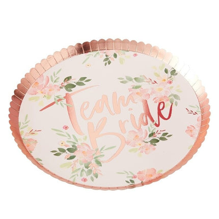 Feestbazaar Borden Team Bride Floral (8 st)