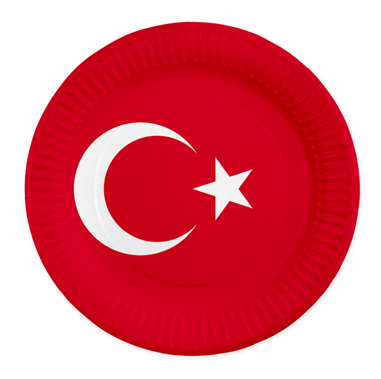 Feestbazaar Borden Turkije 23cm (8st)