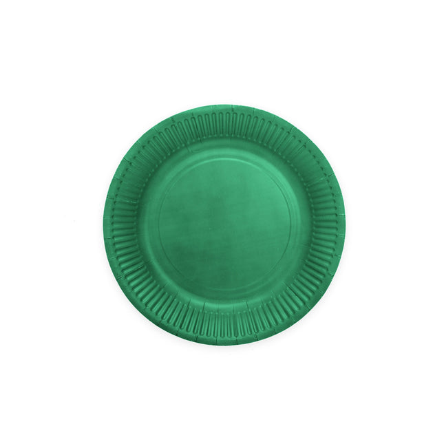 Feestbazaar Bordjes Donker Groen 18cm (8st)