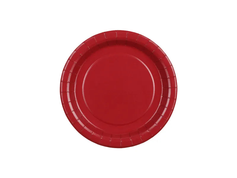 Feestbazaar Bordjes Donkerrood 18cm (6st)