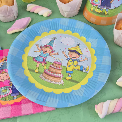 Feestbazaar Bordjes Fien & Teun 23cm (8st)
