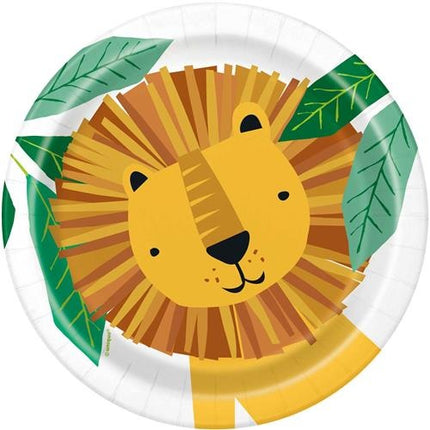 Feestbazaar Bordjes Jungle Leeuw (8st)