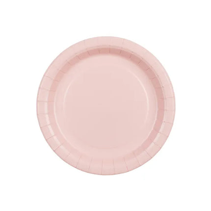 Feestbazaar Bordjes Lichtroze 18cm (6st)