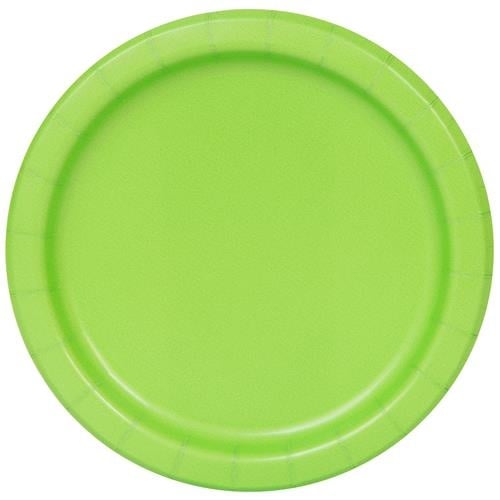 Feestbazaar Bordjes Lime Groen 20 Stuks - 18 cm