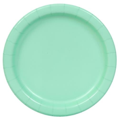 Feestbazaar Bordjes Mint groen 20 Stuks - 18 cm