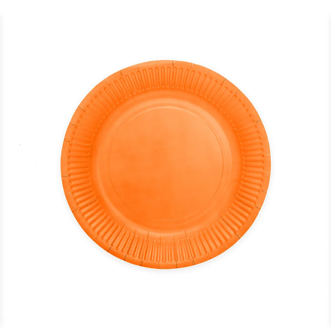 Feestbazaar Bordjes Oranje FSC 18cm (8st)