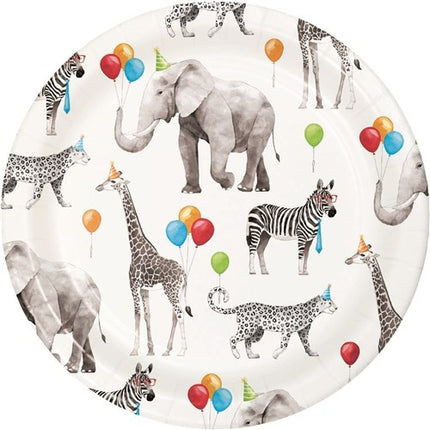 Feestbazaar Bordjes Party Animals (8st)