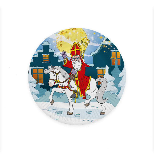 Feestbazaar Bordjes Sinterklaas & Ozosnel Cartoon (8st)